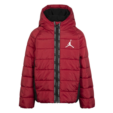 JORDAN KIDS HEAVY WEIGHT PUFFER JACKET (RED SIZE 4-7Y)