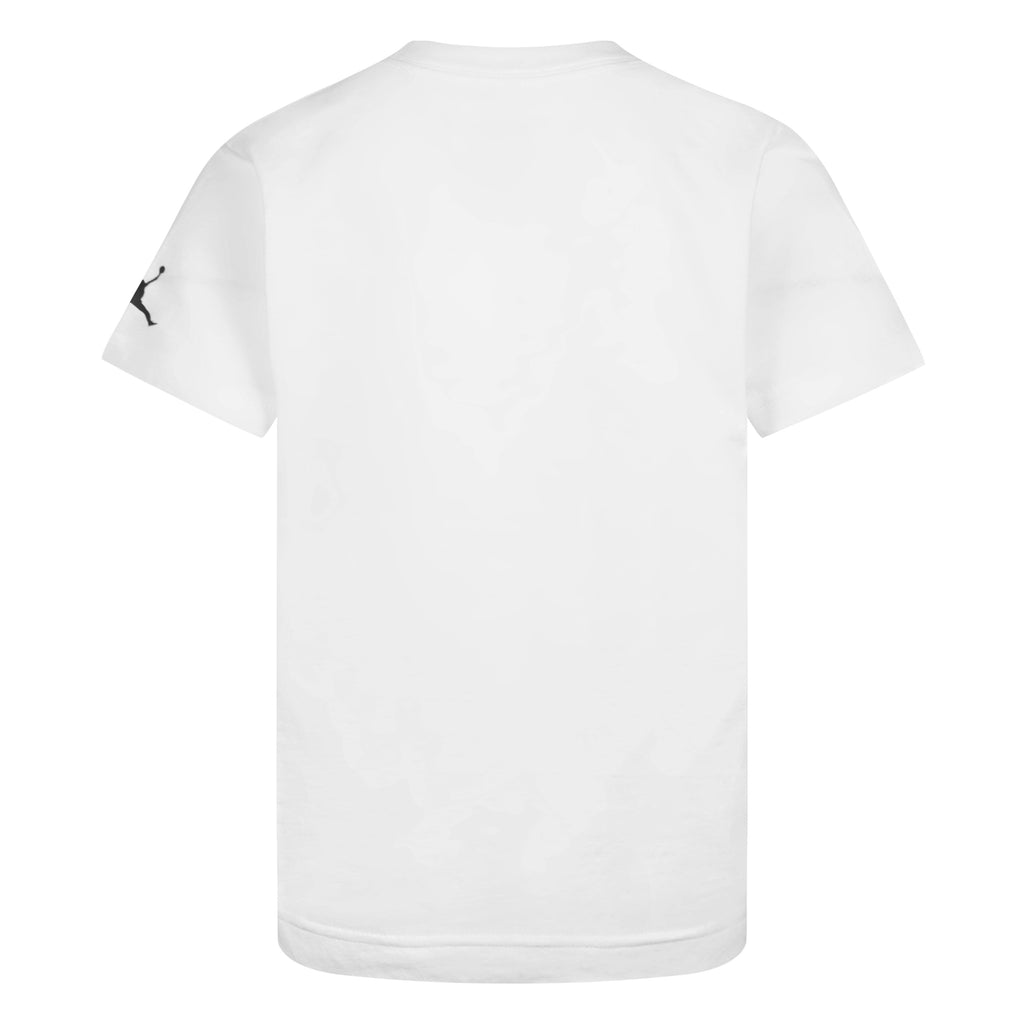 JORDAN KIDS' SCRAMBLE SHORT SLEEVE T-SHIRT (WHITE SIZE 4-7Y)