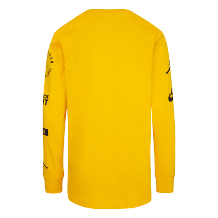 JORDAN KIDS' LEVEL UP LONG SLEEVE T-SHIRT (YELLOW)