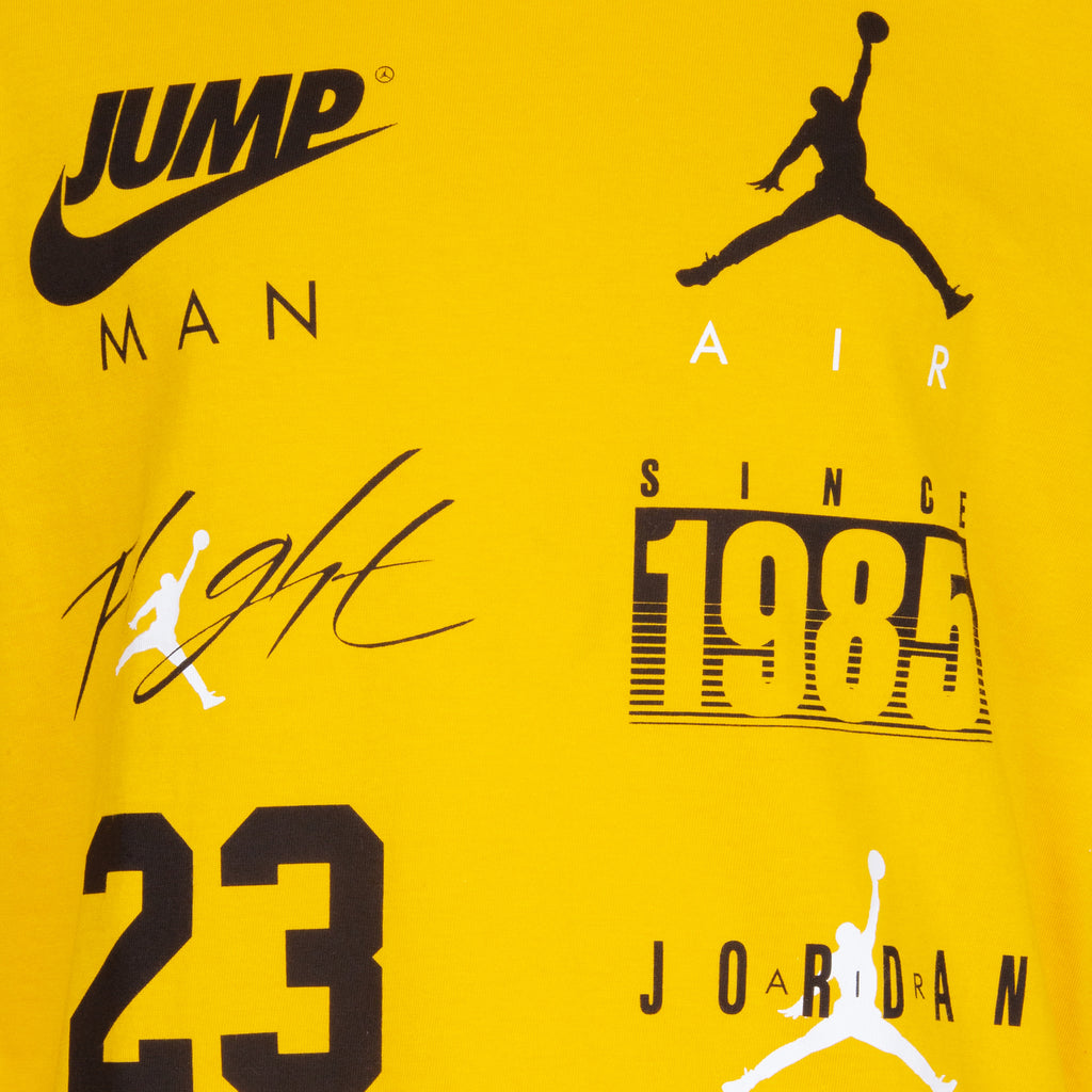 JORDAN KIDS' LEVEL UP LONG SLEEVE T-SHIRT (YELLOW)