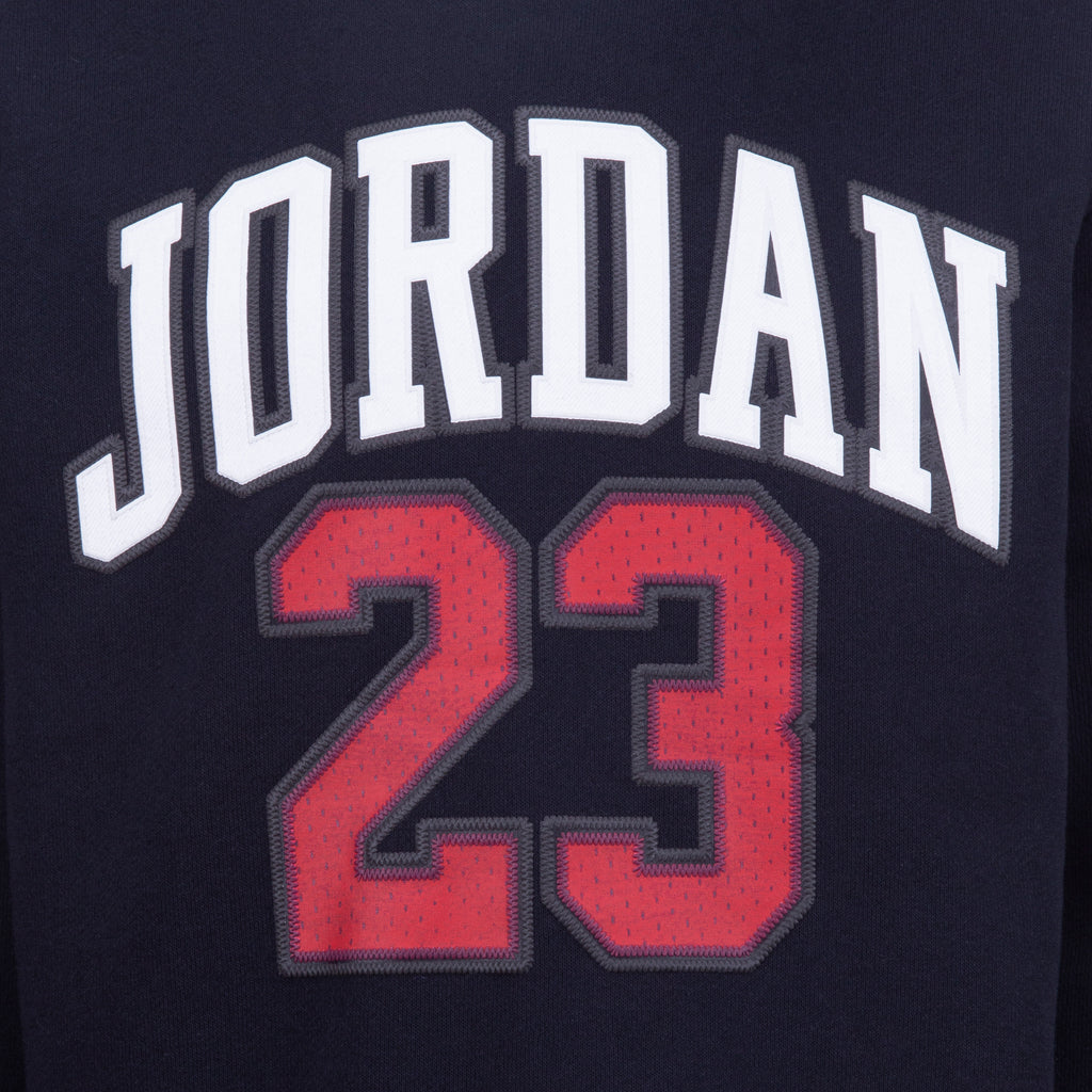 JORDAN 23 KIDS FLEECE PULLOVER HOODIE (BLACK SIZE 4-7Y)