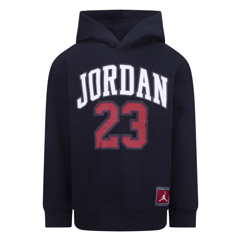 JORDAN 23 KIDS FLEECE PULLOVER HOODIE (BLACK SIZE 4-7Y)