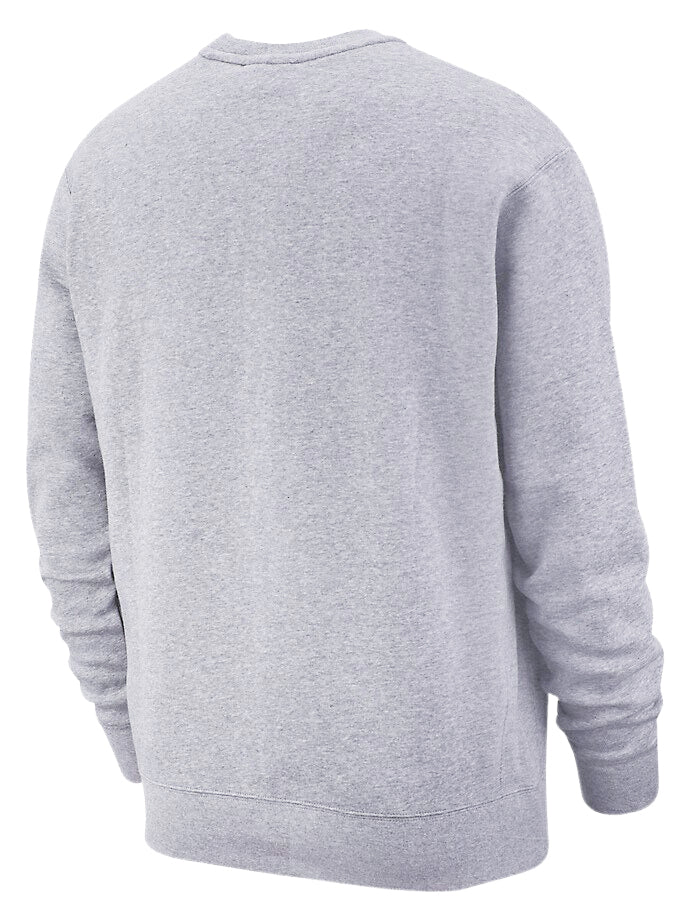 NIKE SCRIPT LOGO EMBROIDED CREWNECK SWEATER (GREY)