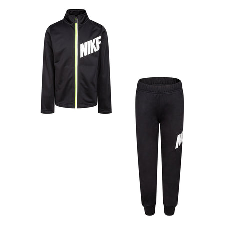 NIKE KIDS TRACK JACKET AND PANTS SET (BLACK SIZE 4-7Y)