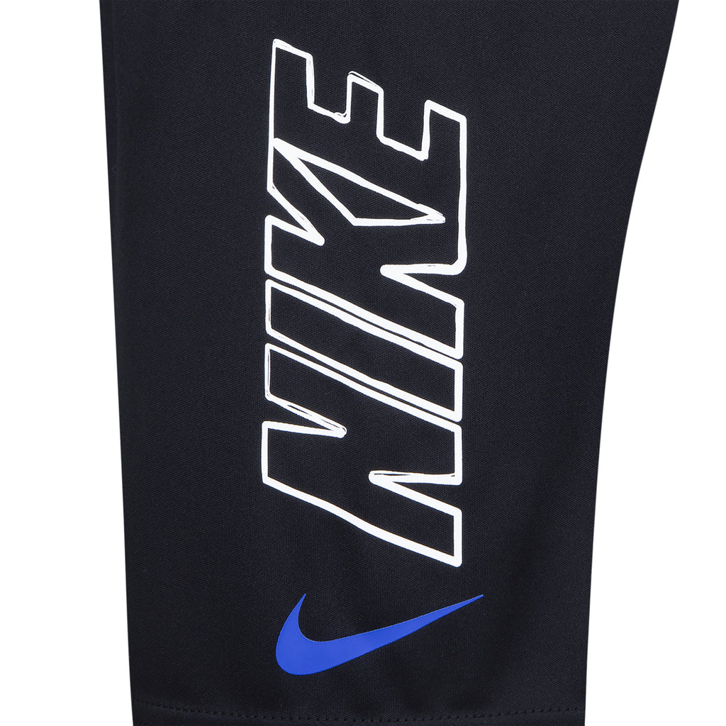 NIKE KIDS' DRI-FIT T-SHIRT AND SHORTS SET (GREY/BLACK SIZES 4Y-7Y)