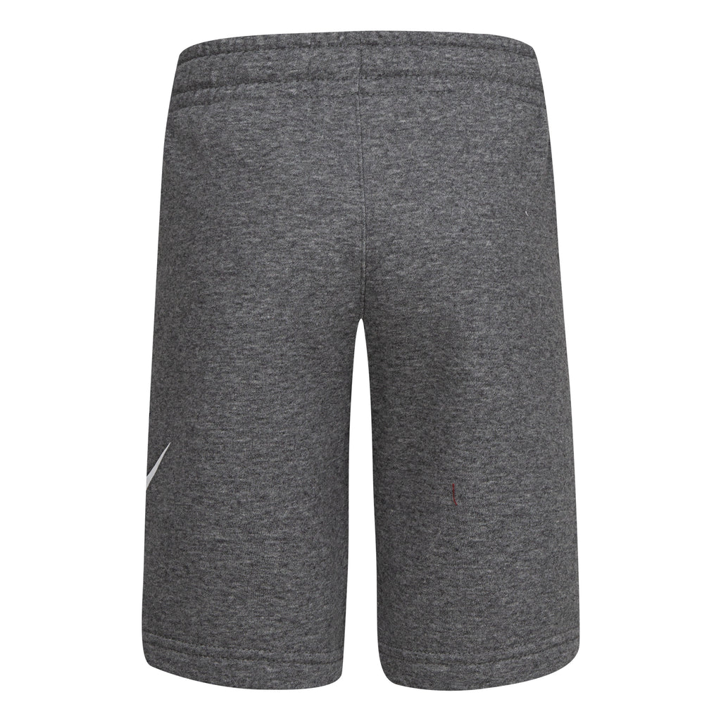 NIKE BOYS' CLUB FRENCH TERRY SHORTS (GREY SIZE 4-7Y)