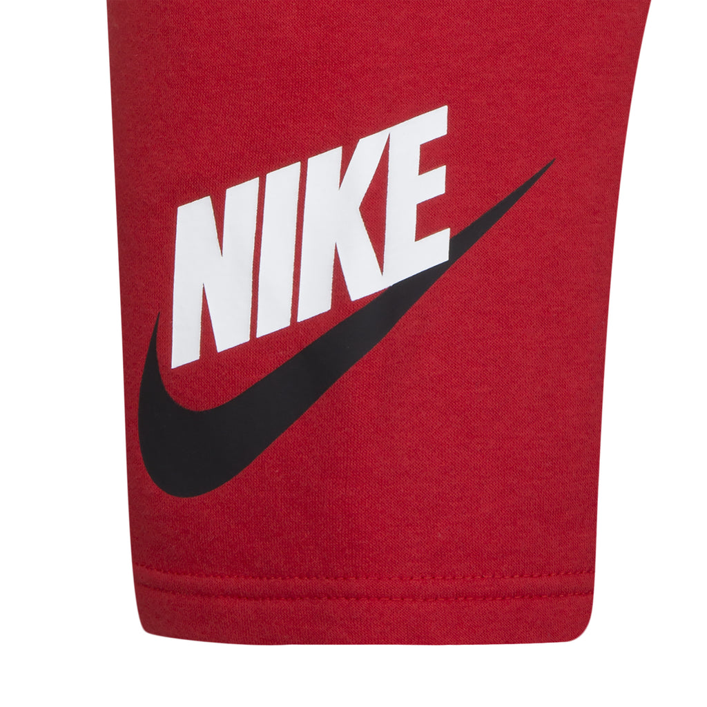 NIKE BOYS' CLUB FRENCH TERRY SHORTS (RED SIZE 4-7Y)