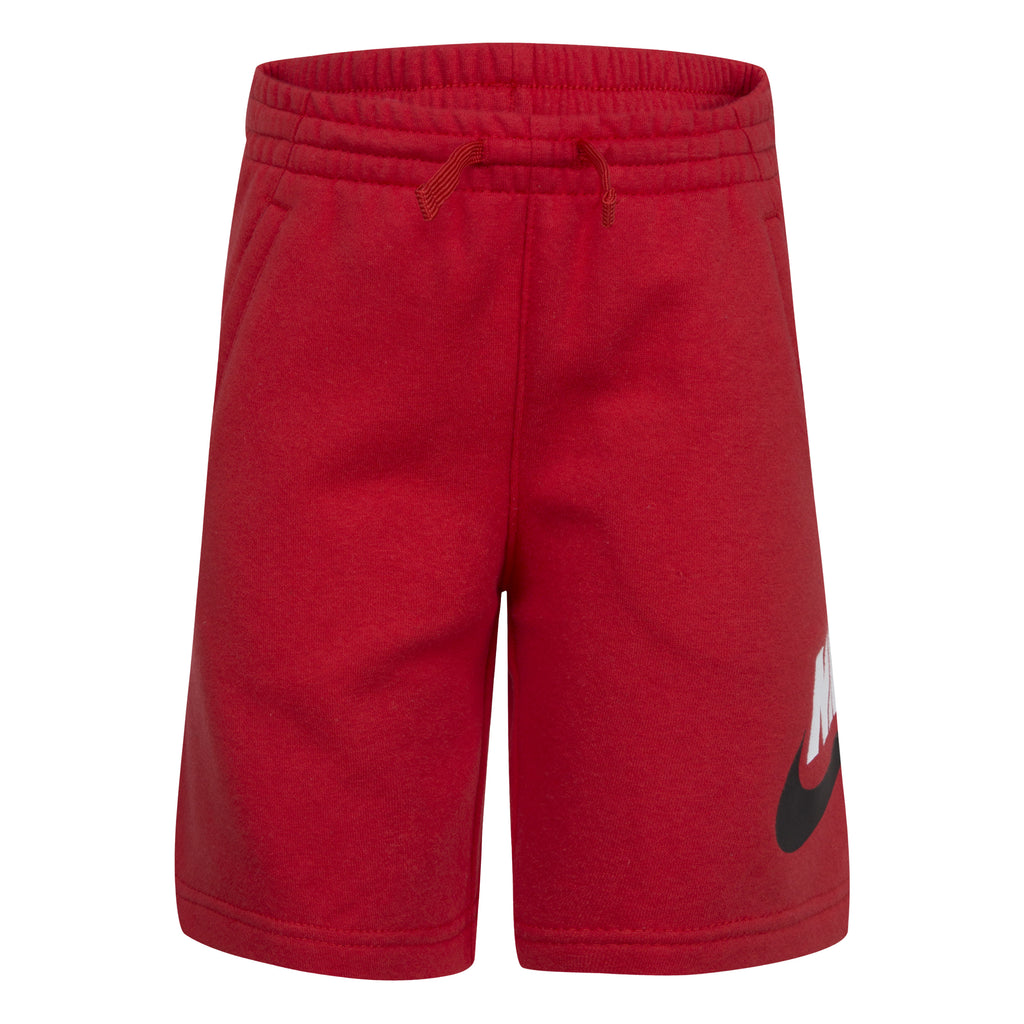 NIKE BOYS' CLUB FRENCH TERRY SHORTS (RED SIZE 4-7Y)