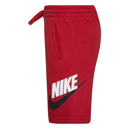 NIKE BOYS' CLUB FRENCH TERRY SHORTS (RED SIZE 4-7Y)