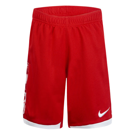 NIKE KIDS DRI-FIT SHORTS (RED SIZE 4-7Y)