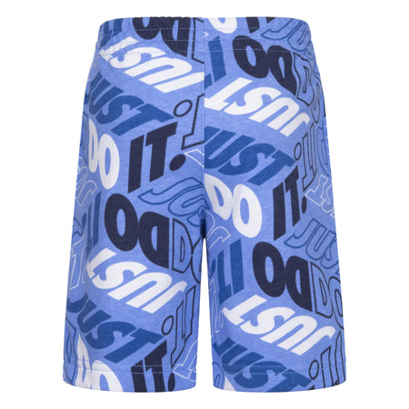 NIKE BOYS ALL OVER PRINT SHORTS (BLUE SIZES 4-7)