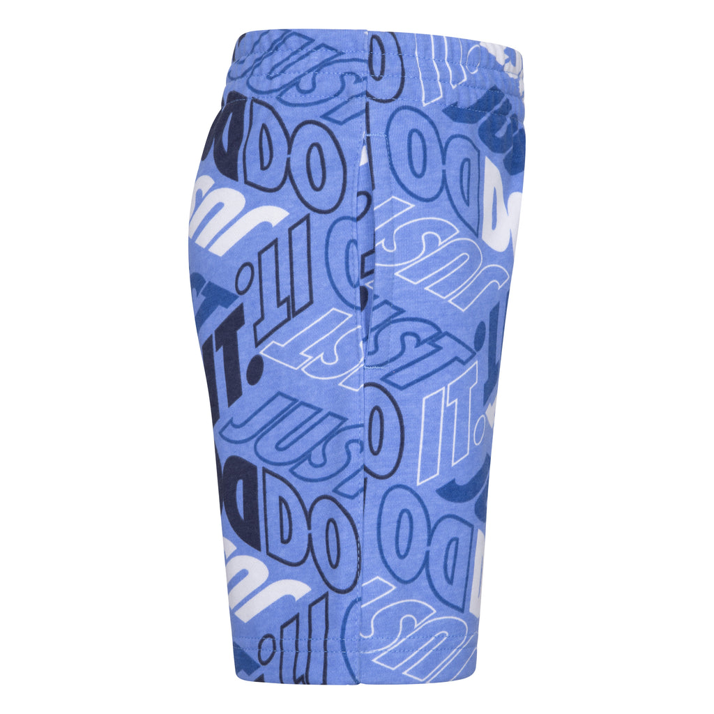 NIKE BOYS ALL OVER PRINT SHORTS (BLUE SIZES 4-7)