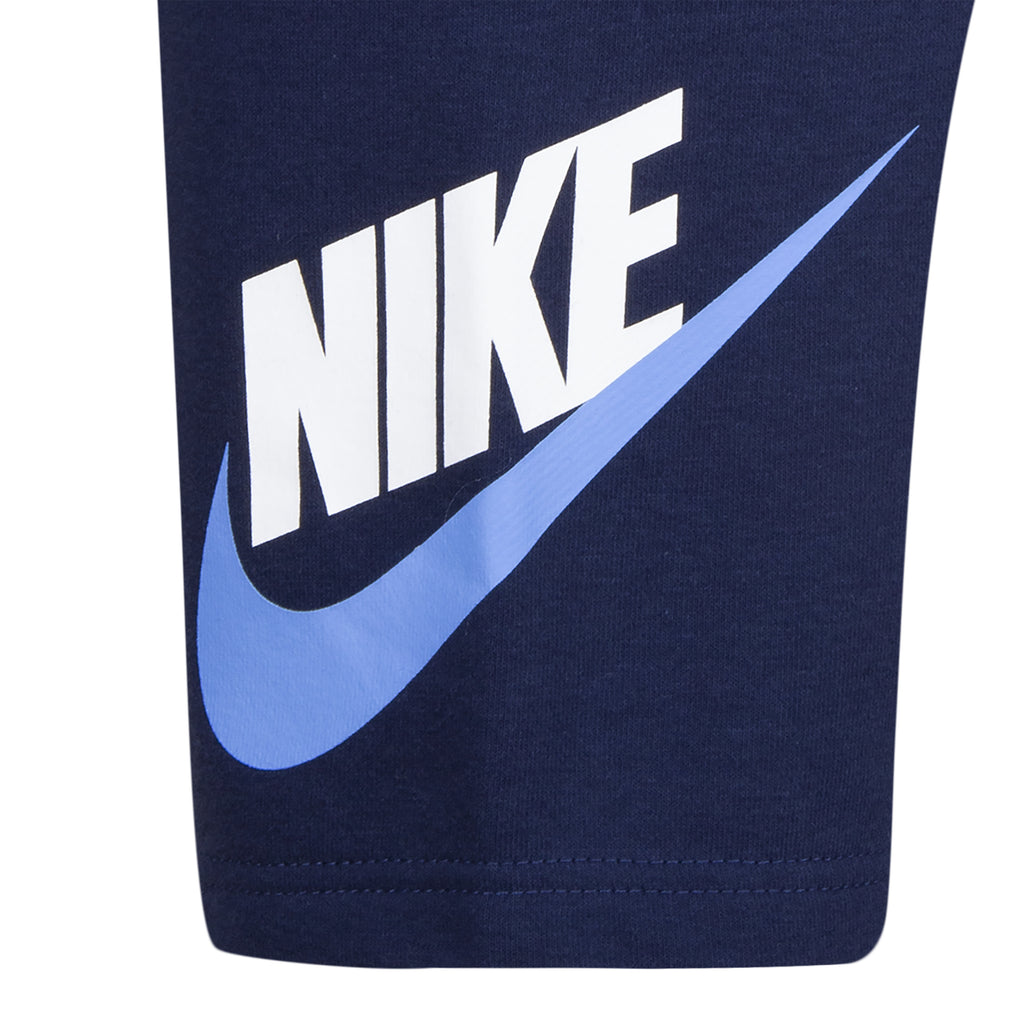 NIKE KIDS T-SHIRT & SHORTS SET (BLUE SIZE 4-7Y)