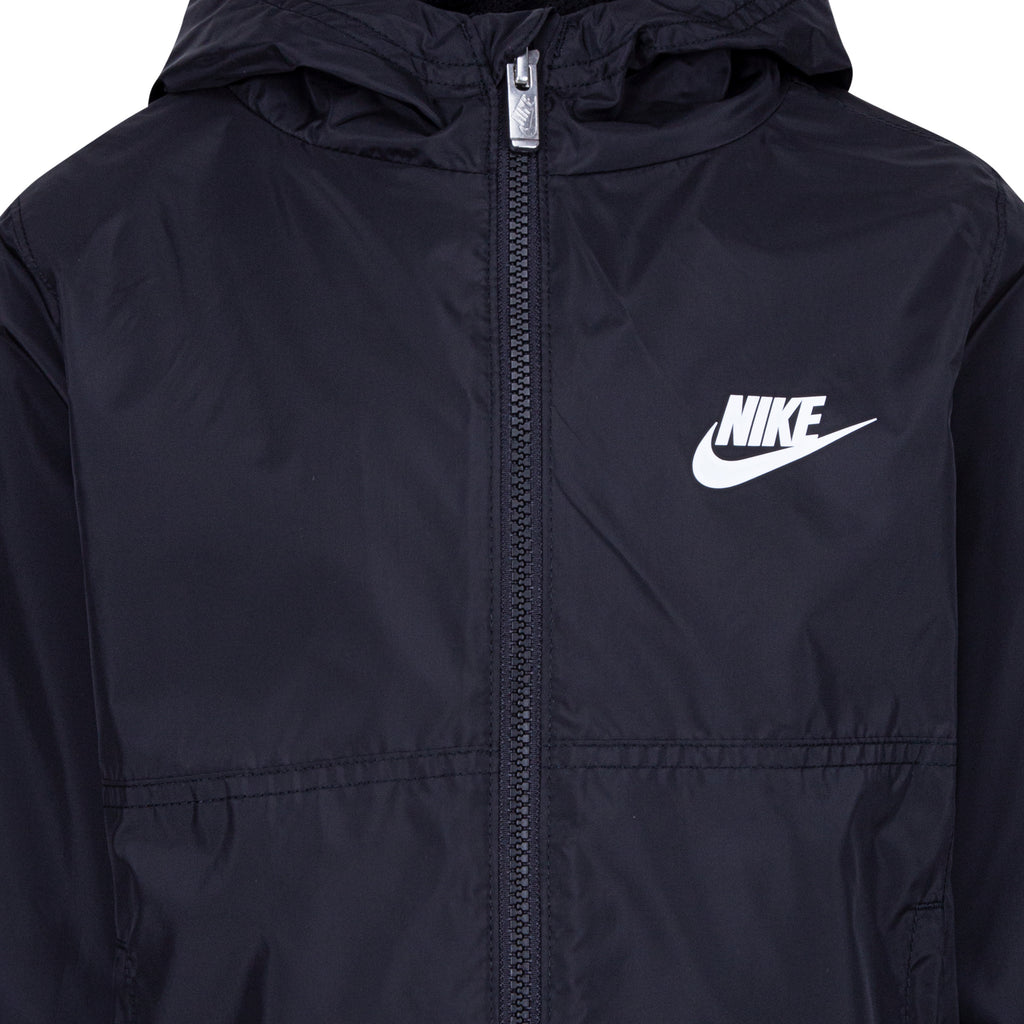 NIKE KIDS' JUST DO IT SPORTSWEAR WINDBREAKER (BLACK SIZE 4-7Y)