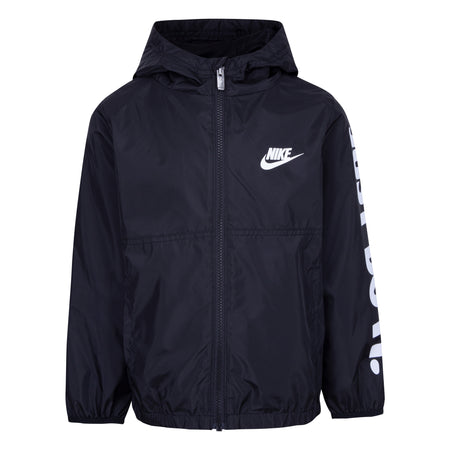 NIKE KIDS' JUST DO IT SPORTSWEAR WINDBREAKER (BLACK SIZE 4-7Y)