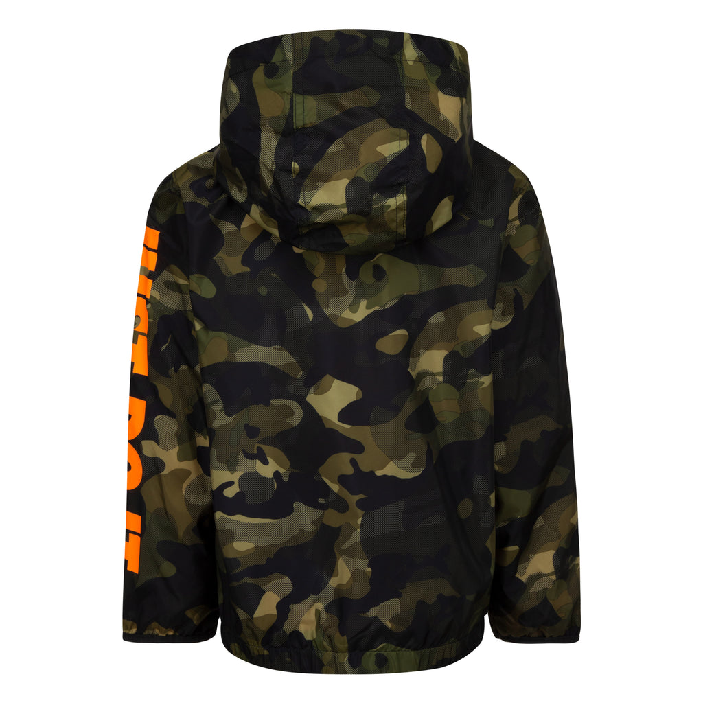 NIKE KIDS' ARMY CAMO PRINTED WINDBREAKER (GREEN SIZE 4-7Y)