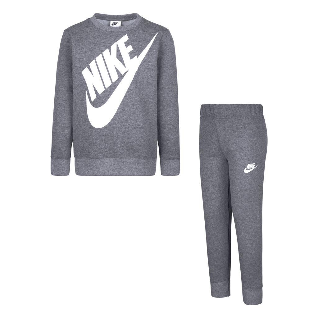 NIKE KIDS FUTURA GREY CREWNECK SET (SIZE 4-7)