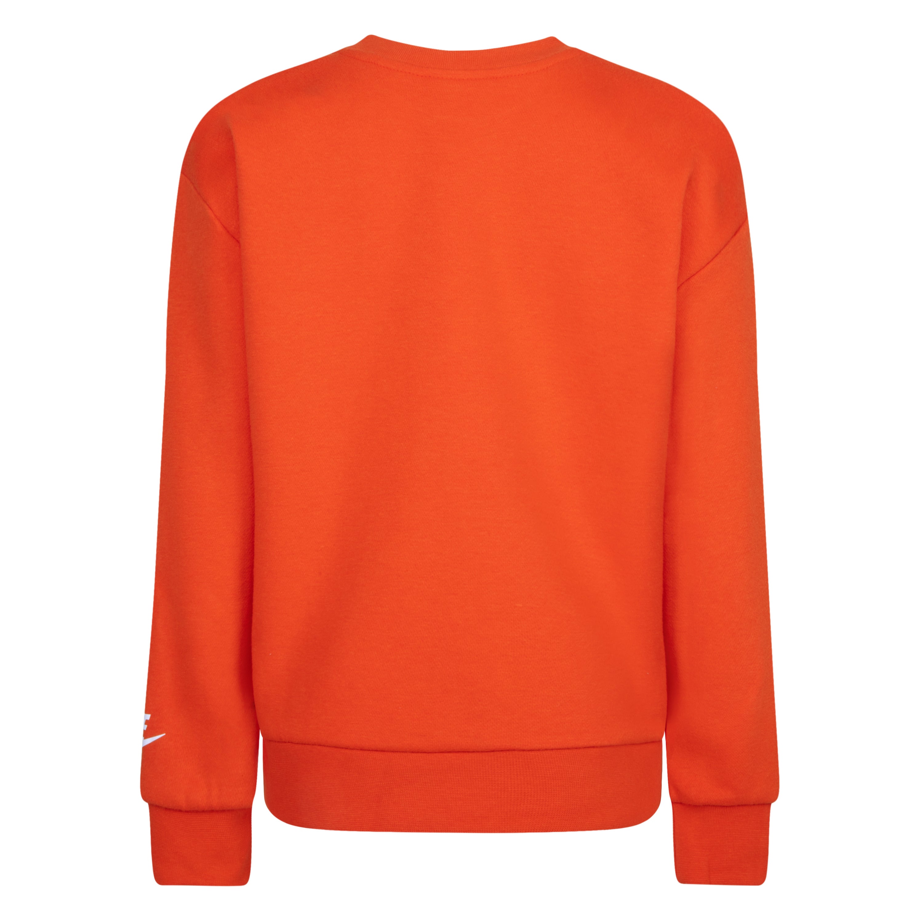 NIKE KIDS ACTIVE JOY FUTURA CREWNECK & SHORTS SET (ORANGE SIZE 4-7Y)