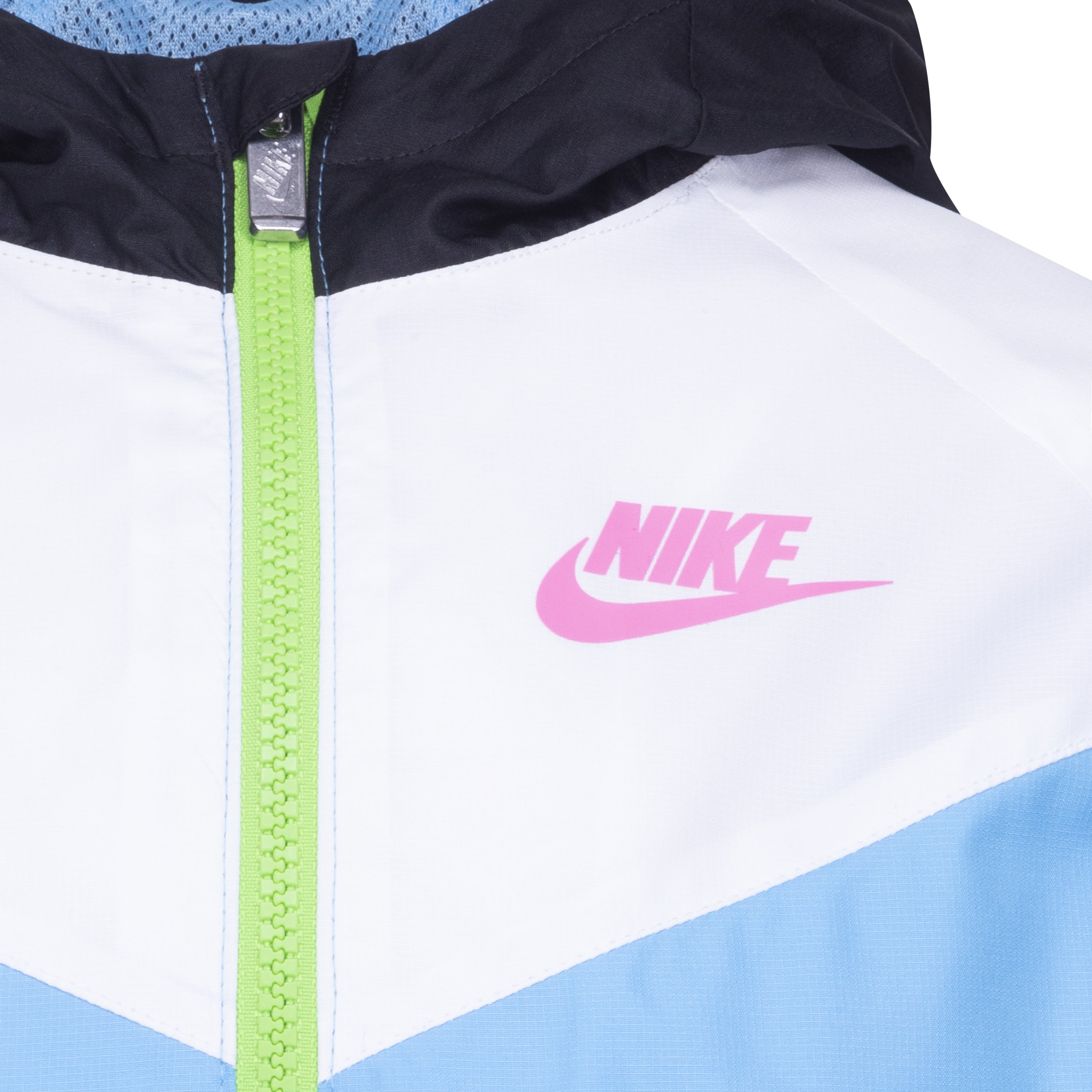 NIKE KIDS' WINDRUNNER JACKET & SHORTS SET (BLUE/BLACK SIZE 4-7Y)