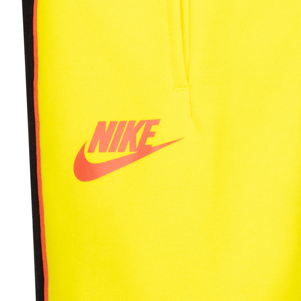 NIKE KIDS LET'S BE REAL SHORTS (BLACK/YELLOW SIZE 4-7Y)