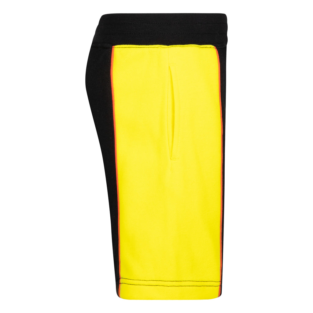 NIKE KIDS LET'S BE REAL SHORTS (BLACK/YELLOW SIZE 4-7Y)