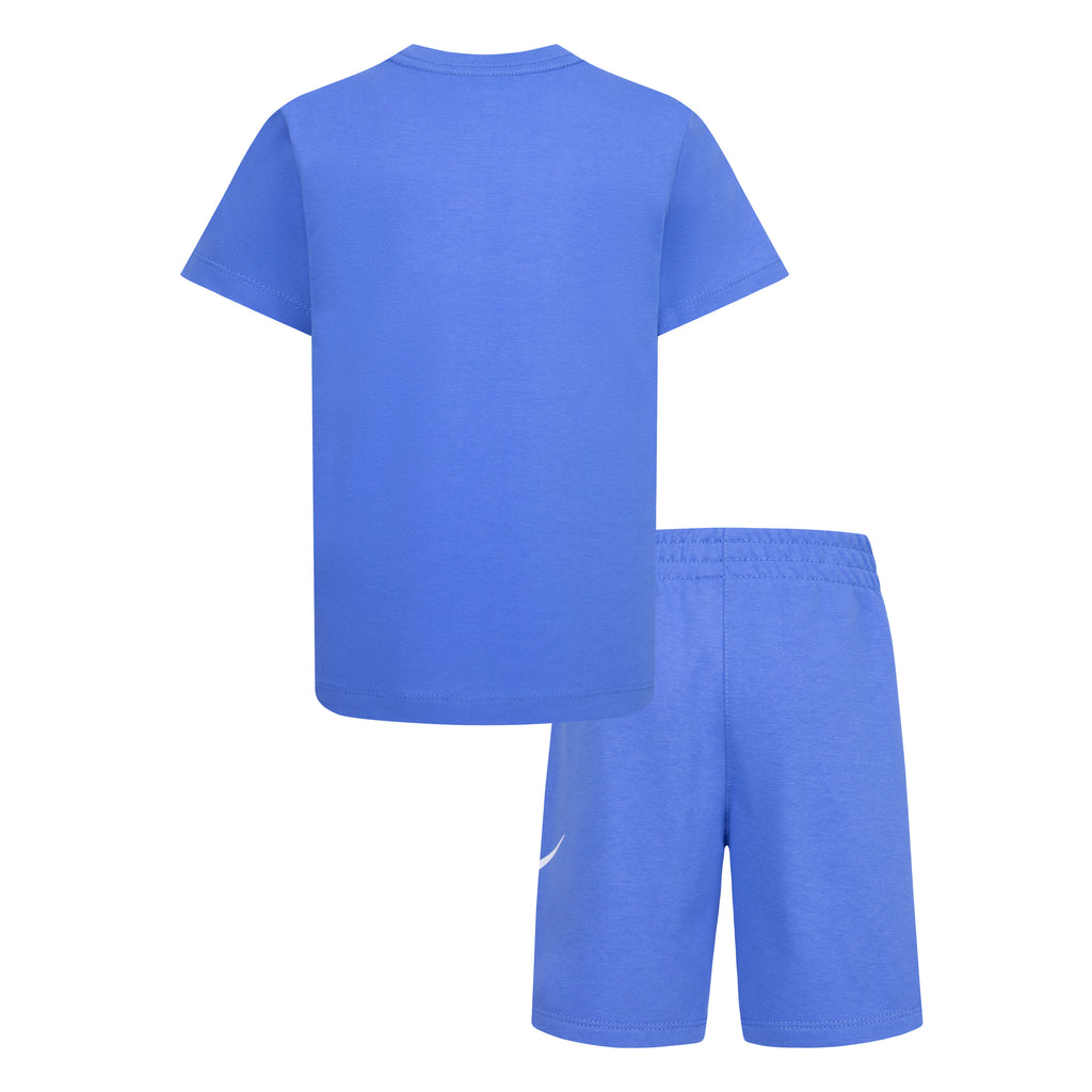 NIKE KIDS CLUB T-SHIRT & SHORTS SET (BLUE SIZE 4-7Y)