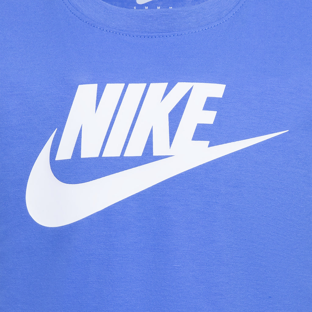 NIKE KIDS CLUB T-SHIRT & SHORTS SET (BLUE SIZE 4-7Y)