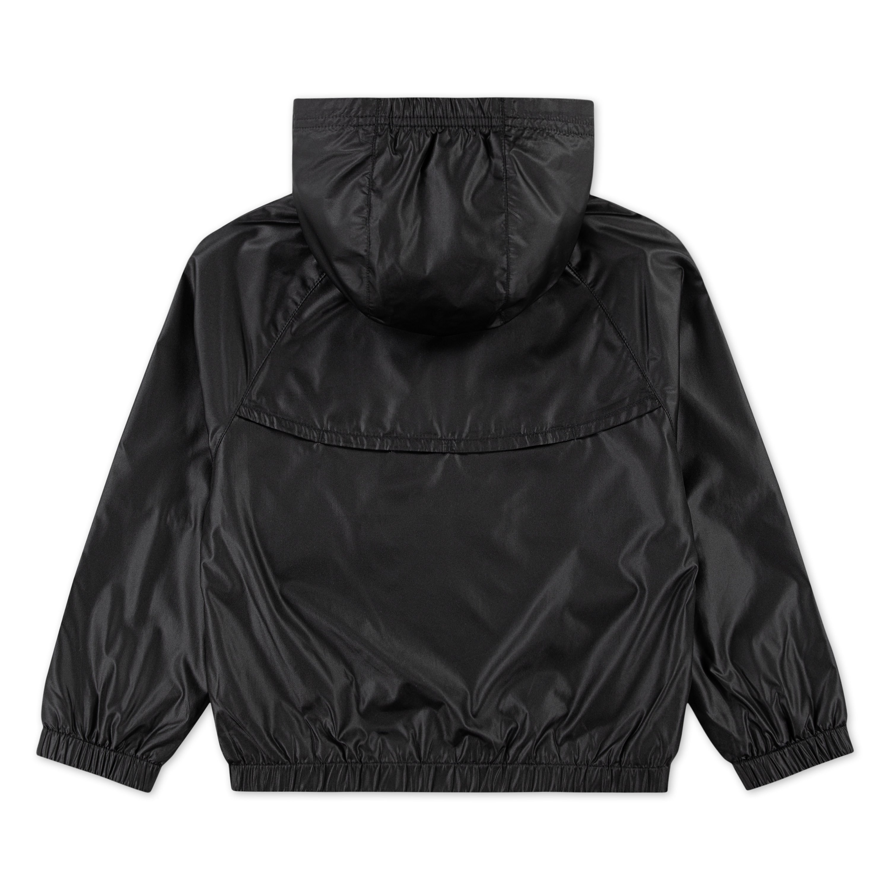 NIKE KIDS CHEVRON WIND RUNNER BLACK JACKET (SIZE 4-7 YEARS)