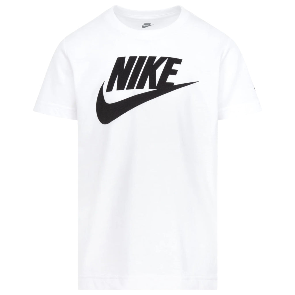 NIKE KIDS' SHORT SLEEVES FUTURA TEE (WHITE/BLACK SIZE 4-7Y)