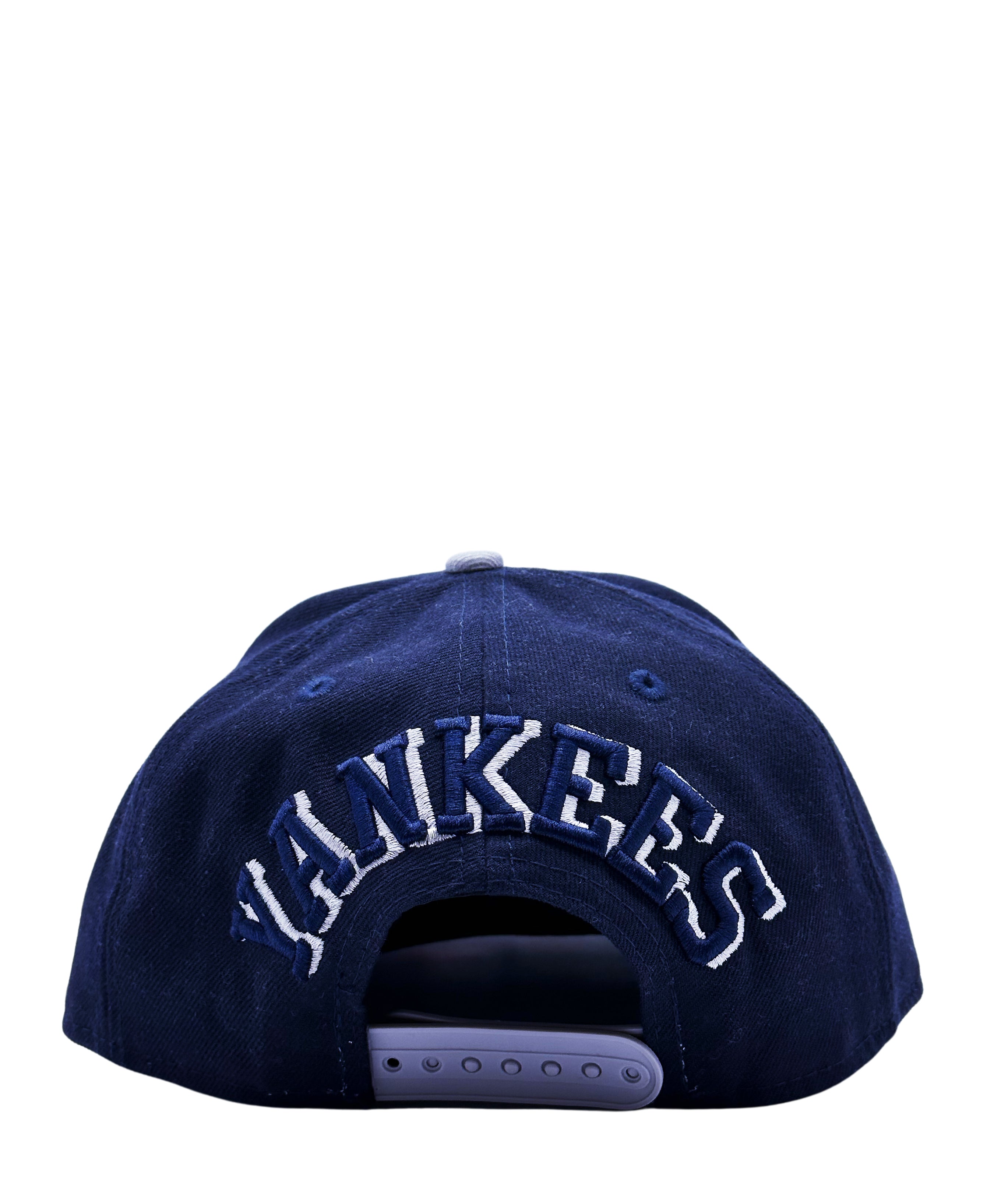 9FIFTY NEW ERA NEW YORK YANKEES SHADOW LOGO CLASSIC SNAPBACK HAT (NAVY/GREY)