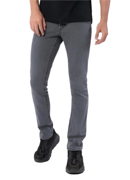 PARASUCO MEN'S MIKE FIT MEDIUM RISE DENIM SLIM GREY JEANS