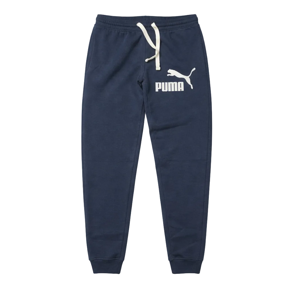 PUMA MEN'S LOGO PRINT FLEECE JOGGER (NAVY BLUE)
