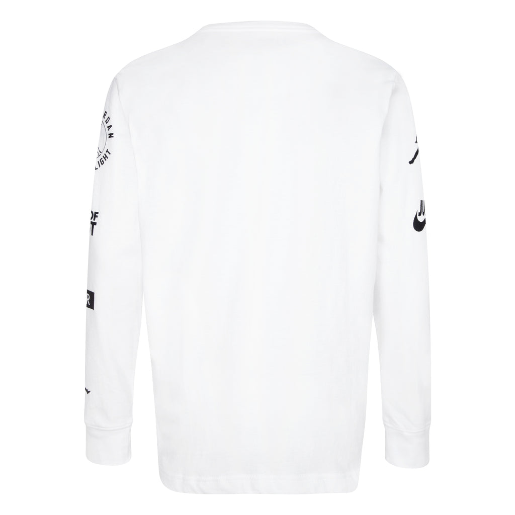 JORDAN YOUTH LEVEL UP LONG SLEEVE T-SHIRT (WHITE)