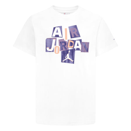 AIR JORDAN YOUTH KIDS AIR CUTOUT T-SHIRT (WHITE SIZE S-XL)