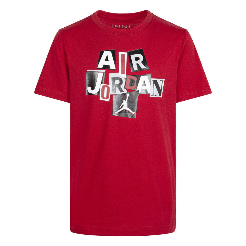 AIR JORDAN YOUTH KIDS AIR CUTOUT T-SHIRT (RED SIZE S-XL)