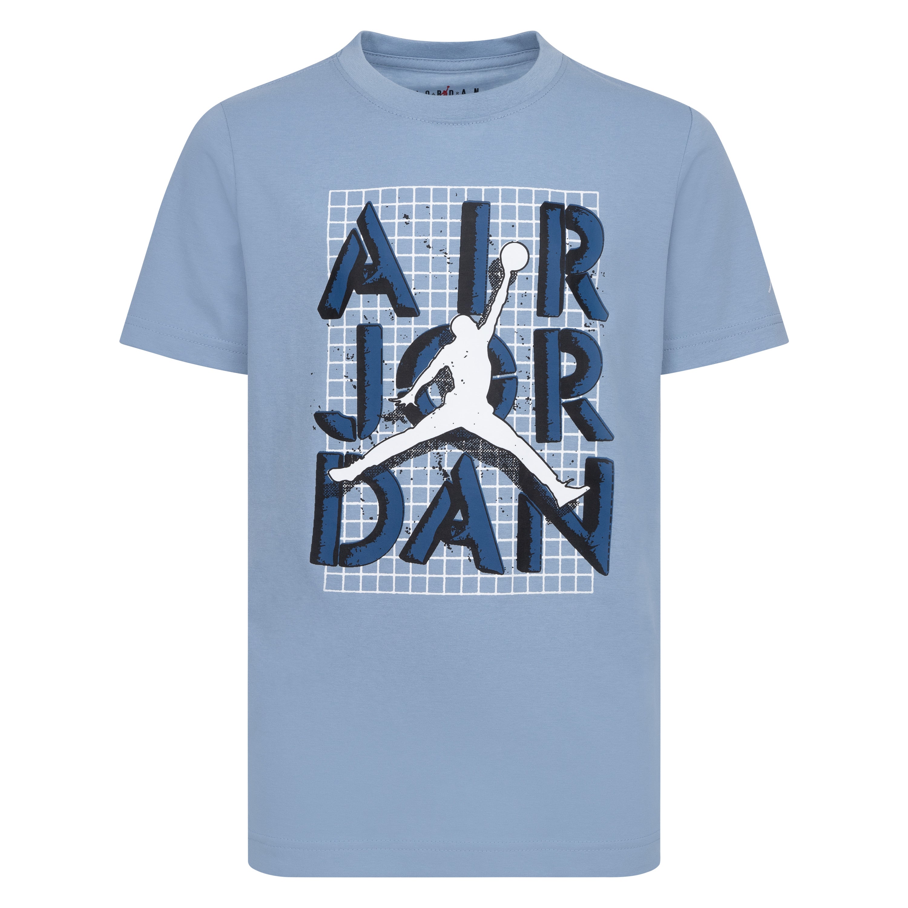 AIR JORDAN YOUTH KIDS JUMPMAN STACK T-SHIRT (BLUE/GREY SIZE S-XL)