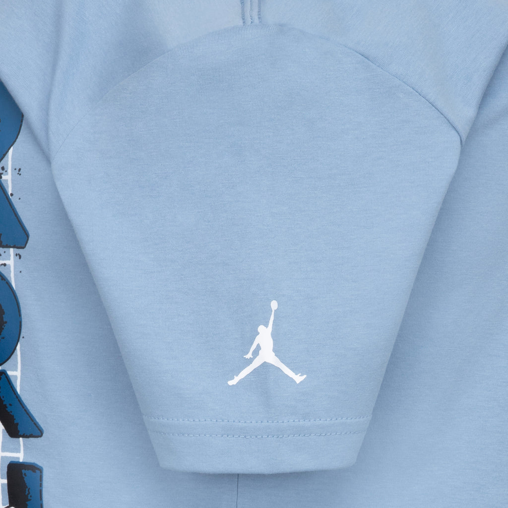 AIR JORDAN YOUTH KIDS JUMPMAN STACK T-SHIRT (BLUE/GREY SIZE S-XL)