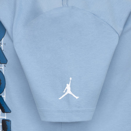 AIR JORDAN YOUTH KIDS JUMPMAN STACK T-SHIRT (BLUE/GREY SIZE S-XL)