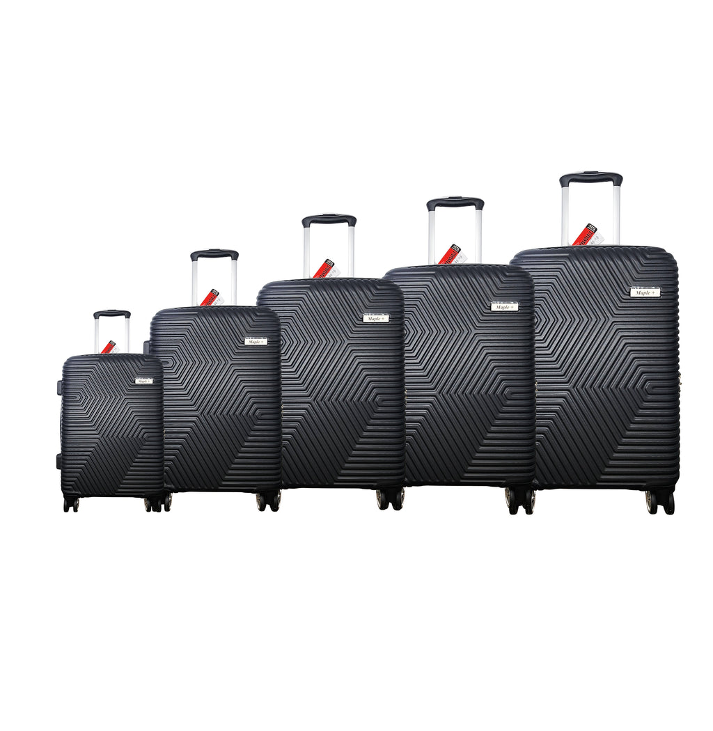 MAPLE+ ABS HARD COVER LUGGAGES (BLACK)