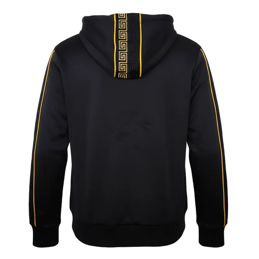 MEN'S RHINESTONE PULLOVER SWEATER (BLACK/GOLD)