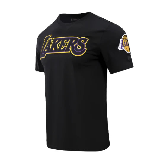 PRO STANDARD NBA LOS ANGELES LAKERS CHENILLE MEN'S BLACK T-SHIRT