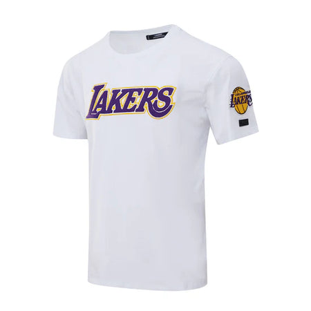 PRO STANDARD NBA LOS ANGELES LAKERS CHENILLE MEN'S WHITE T-SHIRT