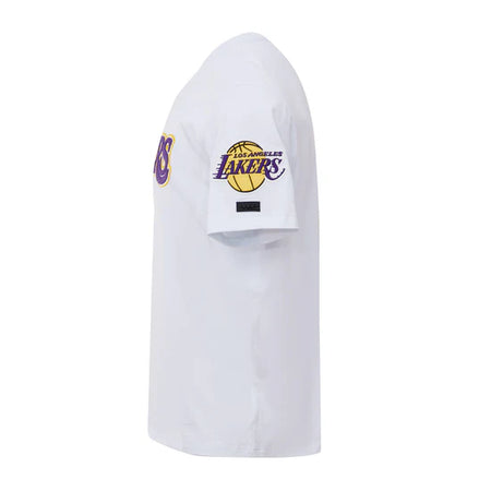 PRO STANDARD NBA LOS ANGELES LAKERS CHENILLE MEN'S WHITE T-SHIRT