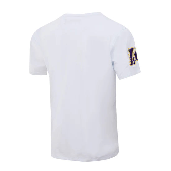 PRO STANDARD NBA LOS ANGELES LAKERS CHENILLE MEN'S WHITE T-SHIRT