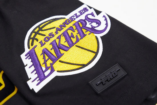 PRO STANDARD NBA LOS ANGELES LAKERS CLASSIC BRISTLE MEN'S BLACK T-SHIRT