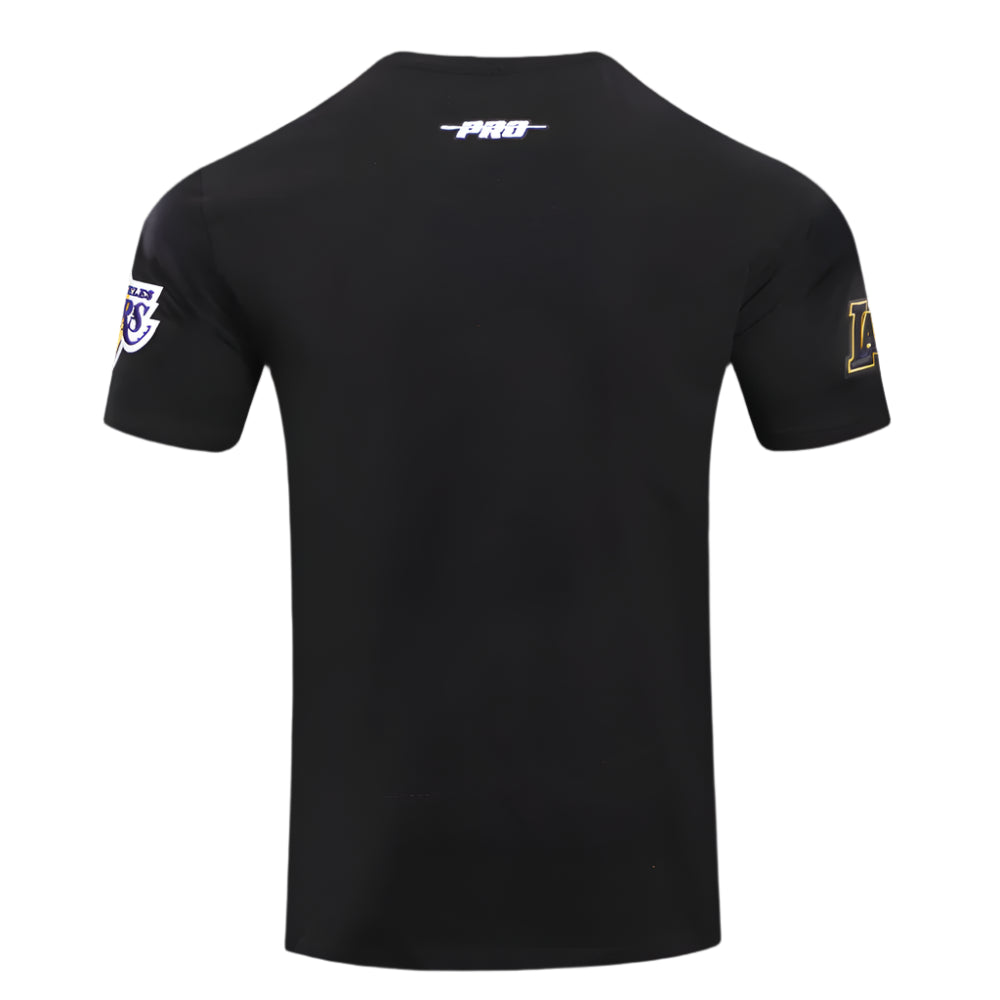PRO STANDARD NBA LOS ANGELES LAKERS MASHUP MEN'S BLACK/YELLOW T-SHIRT