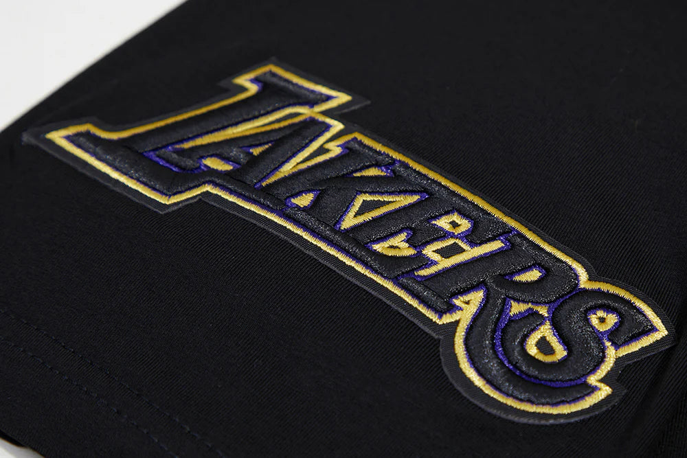 PRO STANDARD NBA LOS ANGELES LAKERS MASHUP MEN'S BLACK/YELLOW T-SHIRT