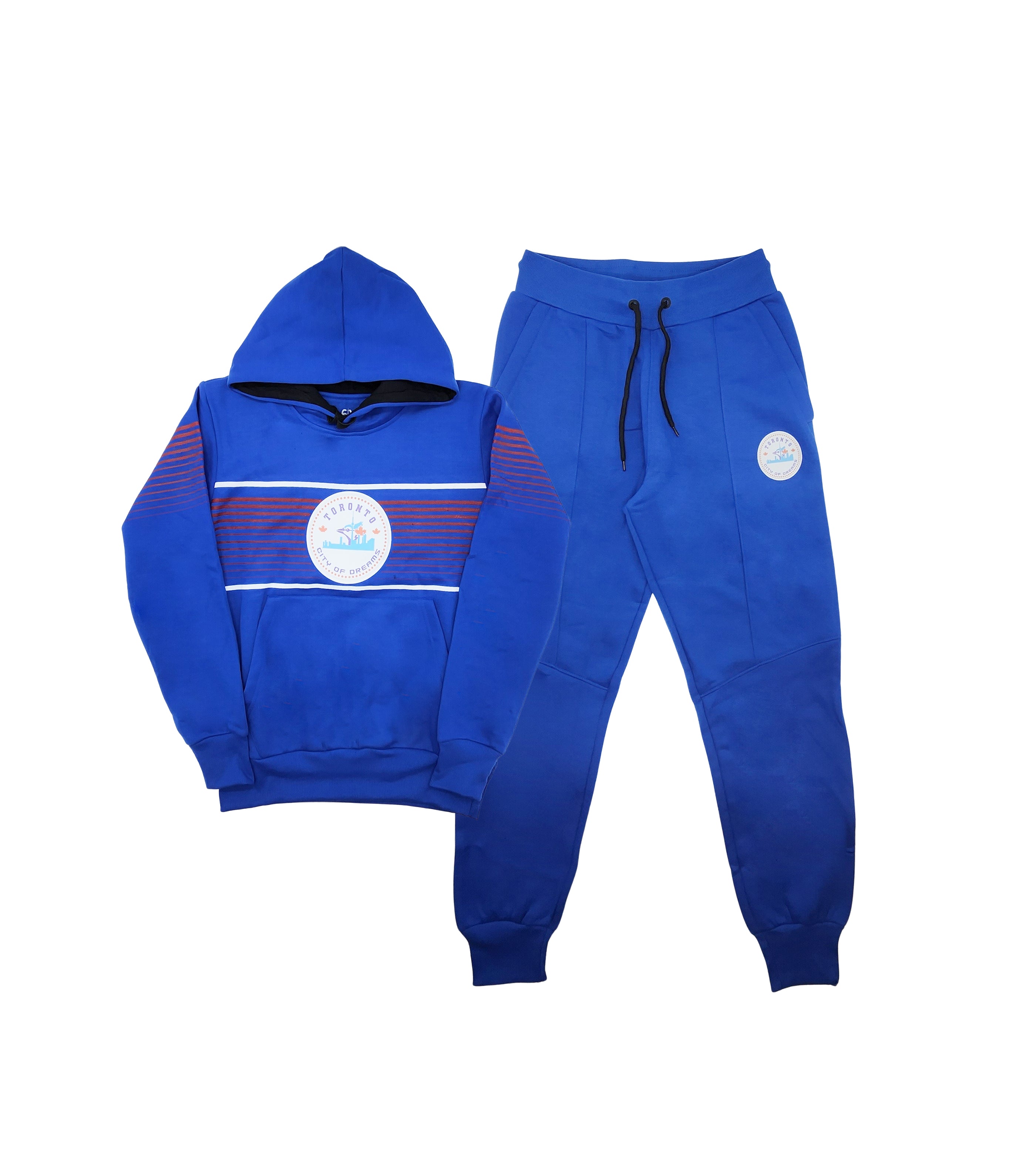 CITY OF DREAMS TORONTO BLUE JAYS MEN'S FLEECE TRACKSET (ROYAL)