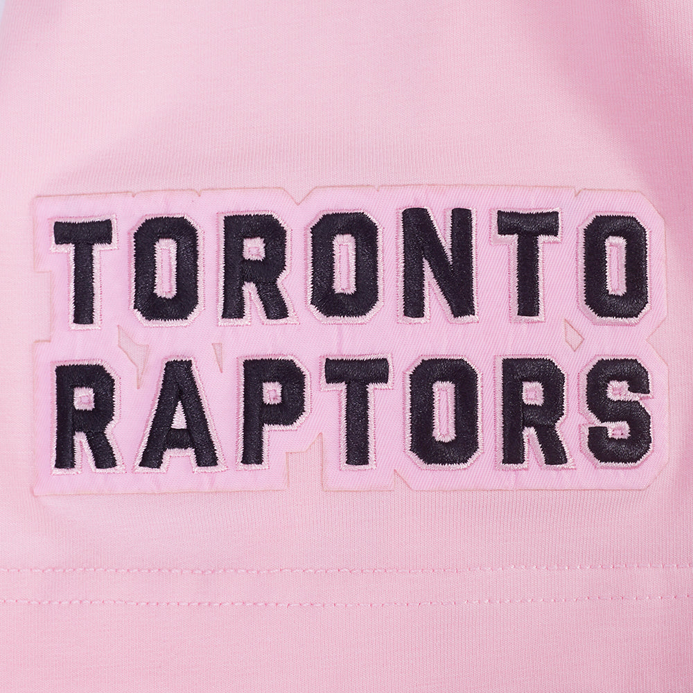 PRO STANDARD MEN'S NBA TORONTO RAPTORS CLASSIC CHENILLE SJ PINK T-SHIRT