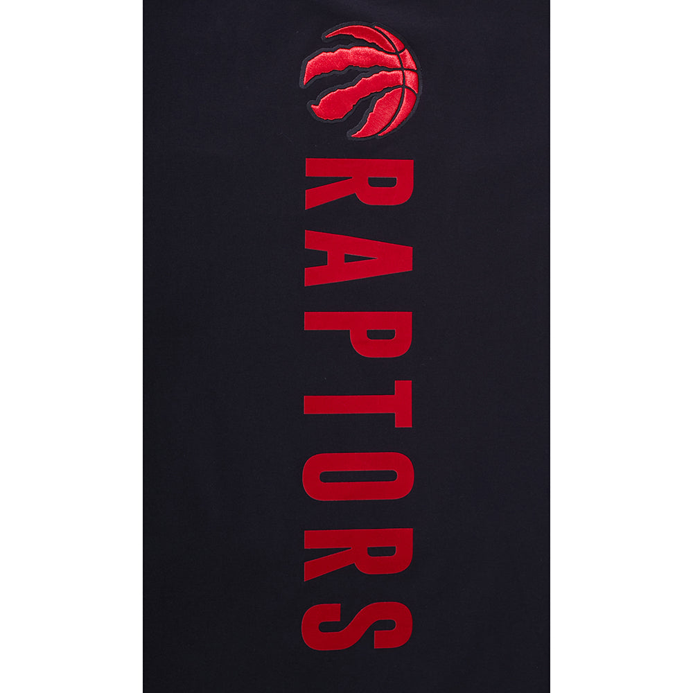 PRO STANDARD MEN'S NBA EASTERN CONFERENCE TORONTO RAPTORS CLASSIC CHENILLE SJ BLACK & RED T-SHIRT